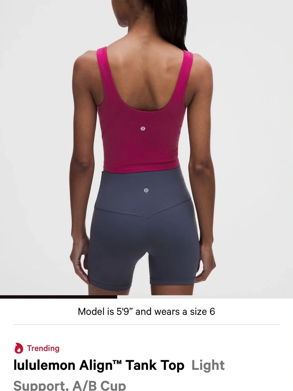 Lululemon Align tank top red